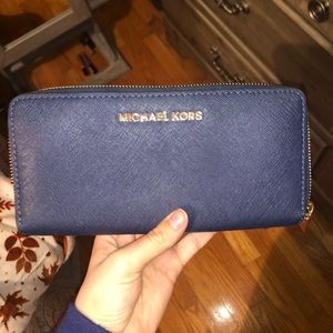 Navy Michael Kors wallet